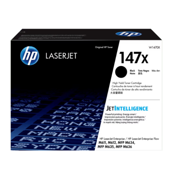 HP 147X Black Original LaserJet Toner Cartridge (W1470X)
