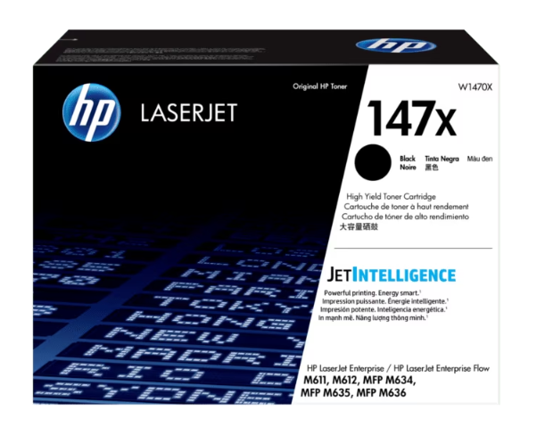 HP 147X Black Original LaserJet Toner Cartridge (W1470X)