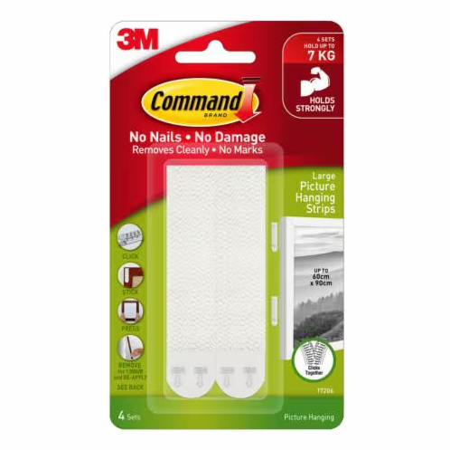 3M COMMAND 17206 LARGE PICTURE HANGING STRIP