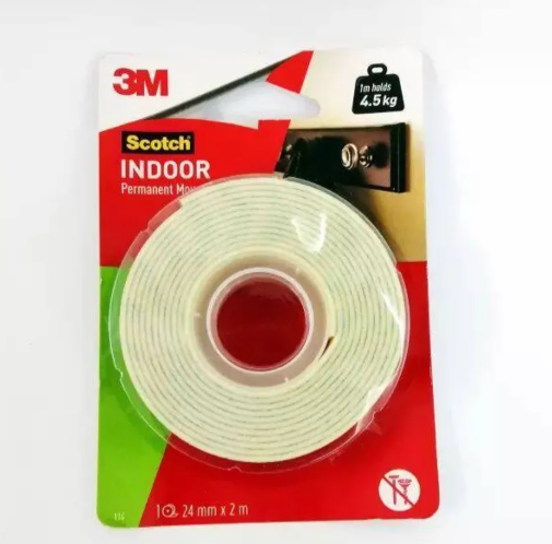 3M SCOTCH 110-S12 MOUNTING TAPE 1/2" x 2M