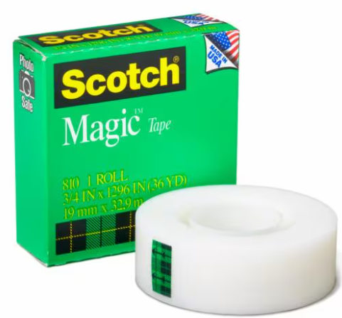 3M SCOTCH MAGIC TAPE 810B 3/4" X 36YDS