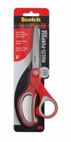 3M SCOTCH MULTI PURPOSE SCISSORS 8" 1428