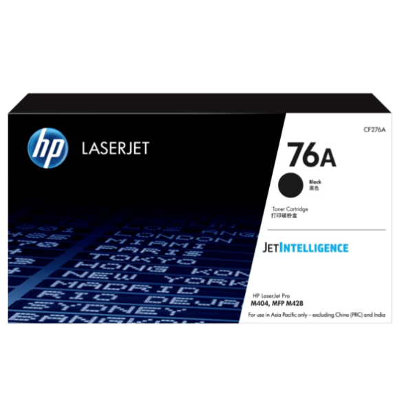 76A Black Original Laserjet Toner Cartridge (Cf276A) HP 76A Black Original LaserJet Toner Cartridge (CF276A)