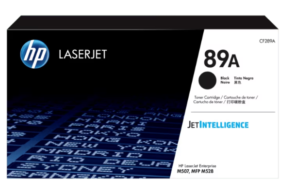 HP 89A Black Original LaserJet Toner Cartridge, CF289A