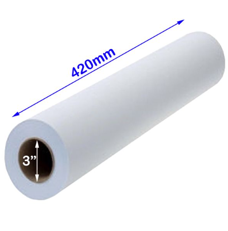A2 80GSM PLOTTER ROLL PAPER CORE 3",420MMX170M