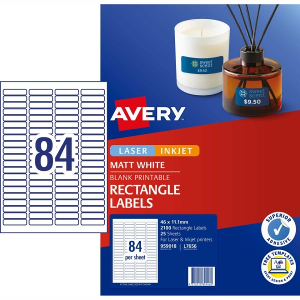 AVERY LABEL L7656