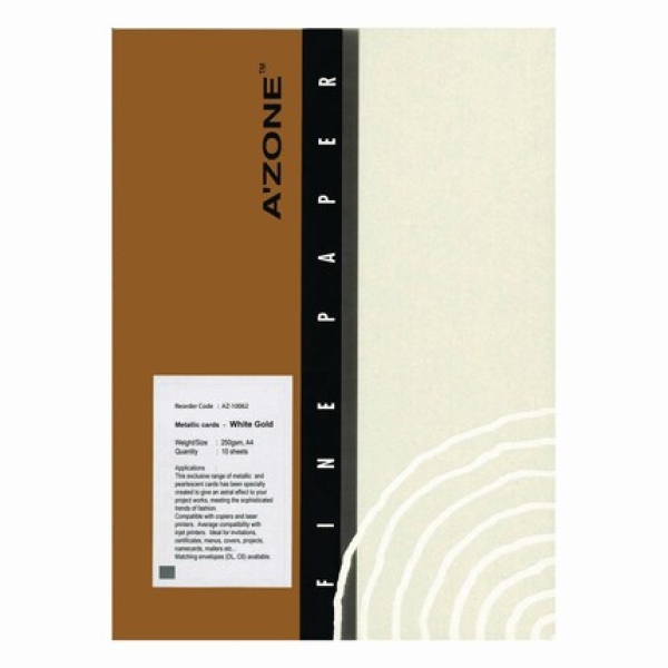 AZONE A4 METALLIC CARD 250G