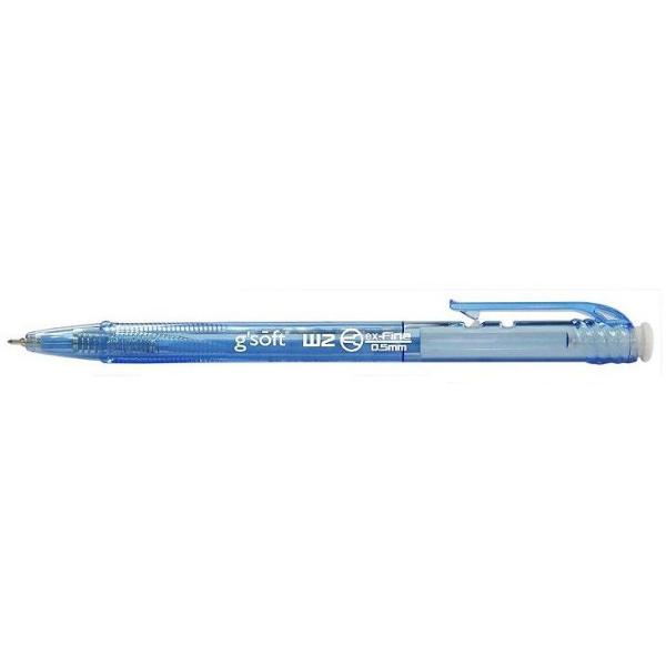 G'SOFT BALL PEN RETRACTABLE 0.5MM BP-GS-W2-BLUE