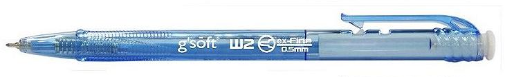 G'SOFT BALL PEN RETRACTABLE 0.5MM BP-GS-W2-BLUE