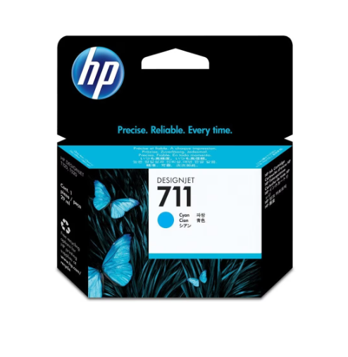 HP INK CARTRIDGE FOR 711 CZ130A - Cyan T520/120