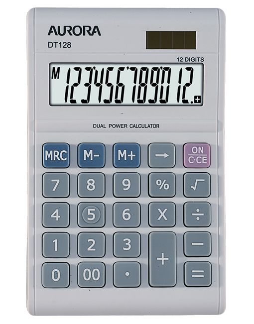 AURORA DUAL POWER CALCULATOR DT128