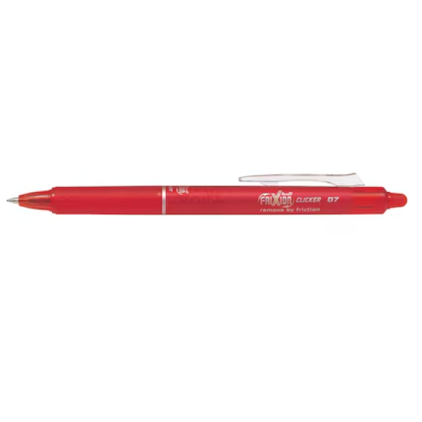 PILOT FRIXION CLICKER PEN 0.7MM - Red