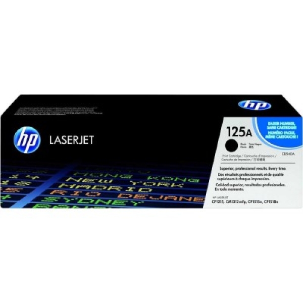 HP 125A Original LaserJet Toner Cartridge(CB540A) - BLACK
