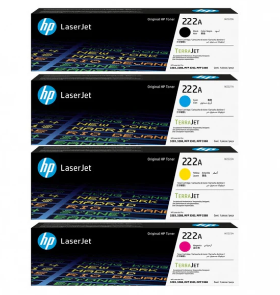 HP 222A ORIGINAL LASERJET TONER CARTRIDGE  (W2220A) - BLACK