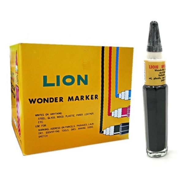 LION WONDER MARKER 16CC - Black