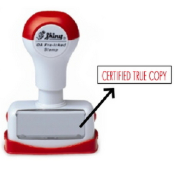 OA PRE-INKED STAMP - CERTIFIED TRUE COPY