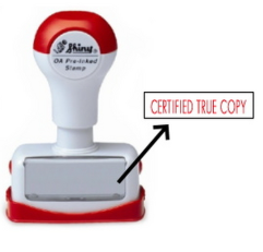 OA PRE-INKED STAMP - CERTIFIED TRUE COPY
