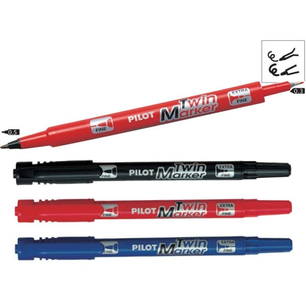PILOT TWIN MARKER - Black