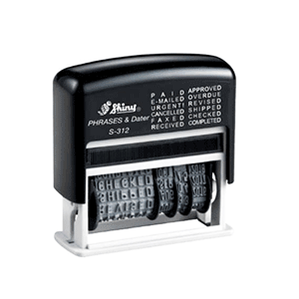 SHINY SELF INKING PHRASE DATER SS312