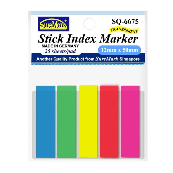 SUREMARK SQ-6675 INDEX MARKER 5'S X 12 X 50MM