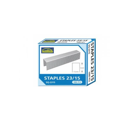 SUREMARK SQ2315 STAPLES REFILL - 15mm 90-140 SHTS