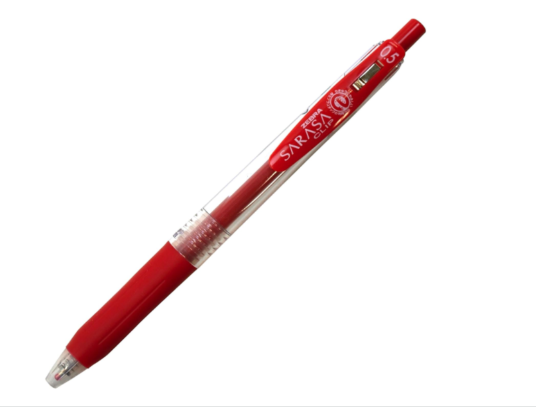 ZEBRA SARASA CLIP PEN 0.5MM, JJ15-R (RED)