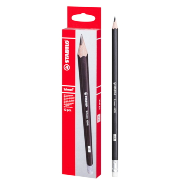 STABILO PENCIL WITH ERASER 4906 2B