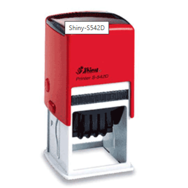 SHINY SELF INKING DATE STAMP - S542D 42X42MM