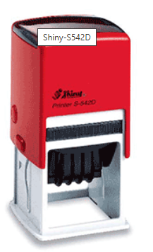 SHINY SELF INKING DATE STAMP - S542D 42X42MM