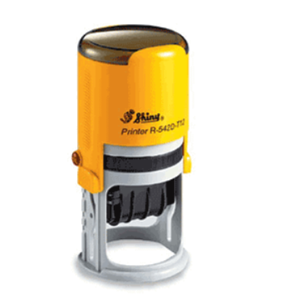 SHINY SELF INKING STAMP W/RECEIVED&DATE R542D-T24 (BLUE&RED)