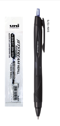 UNI SXR-7 JETSTREAM 101 REFILL 0.07MM - BLACK