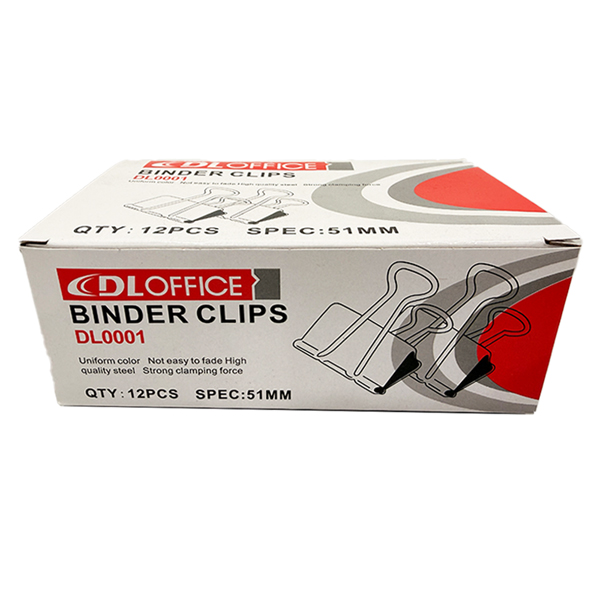 YW-BLACK BINDER CLIPS 51MM