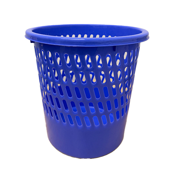 YW-PLASTIC DUST BIN - BLUE