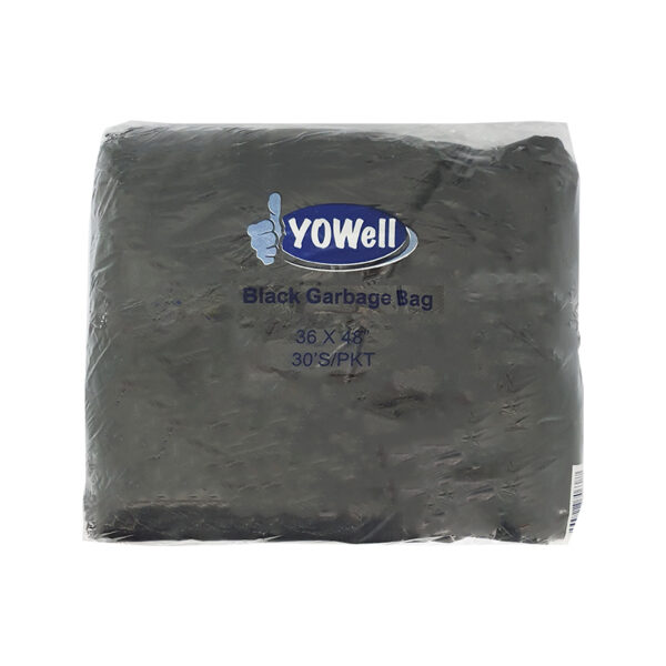 YOWELL BLACK GARBAGE BAG 36" X 48"