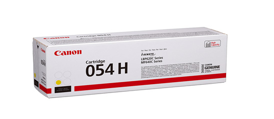 CANON TONER CARTRIDGE 054H - Yellow 2.3K FOR MF643