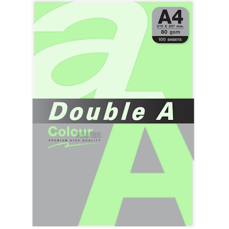 DOUBLE A A4 80GSM COLOUR PAPER - EMERALD (GREEN)