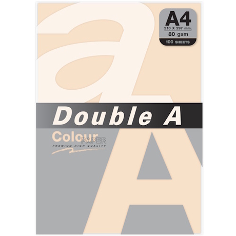 DOUBLE A A4 80GSM COLOUR PAPER - Old Rose (Peach)