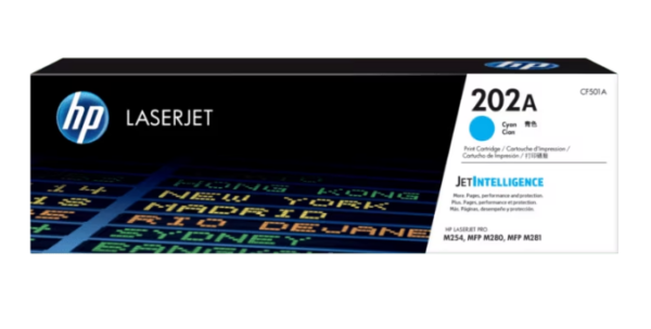 HP 202A ORIGINAL LASERJET TONER CF501A CYAN