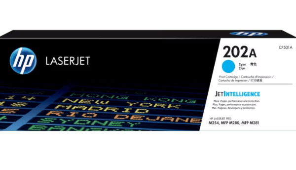 HP 202A ORIGINAL LASERJET TONER CF501A CYAN