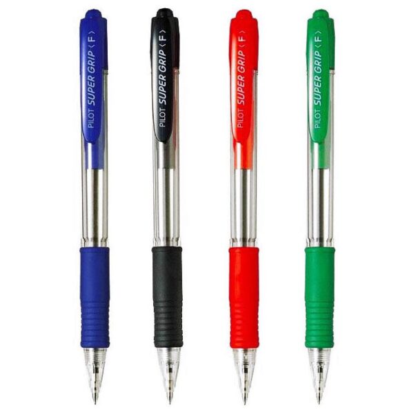 PILOT SUPER GRIP PEN 10RF 0.7 FINE - Black (BPGP-10R-F)