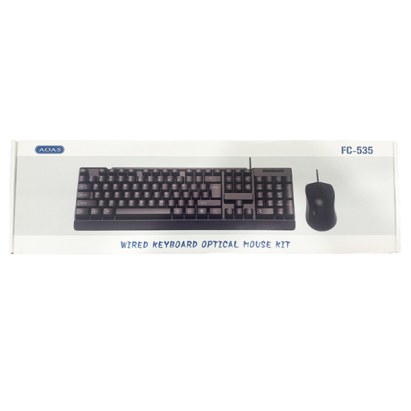 YW-WIRED KEYBOARD WITH MOUSE #535